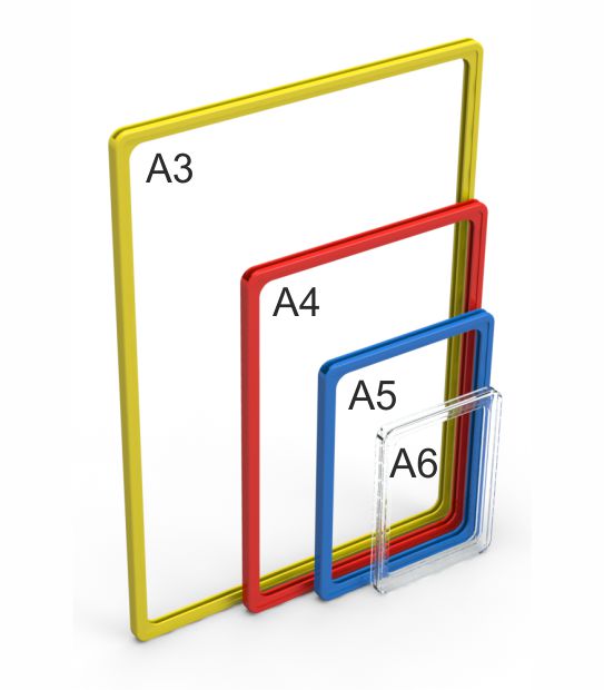 Пластиковые рамки, форматы А6, А5, А4,А3